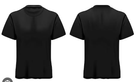 MAGLIETTA NERA PERSONALIZZABILE FRONTE RETRO